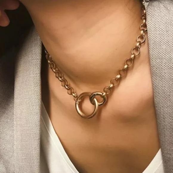 NEW 18K GOLD PLATED NECKLACE - Picture 1 of 5